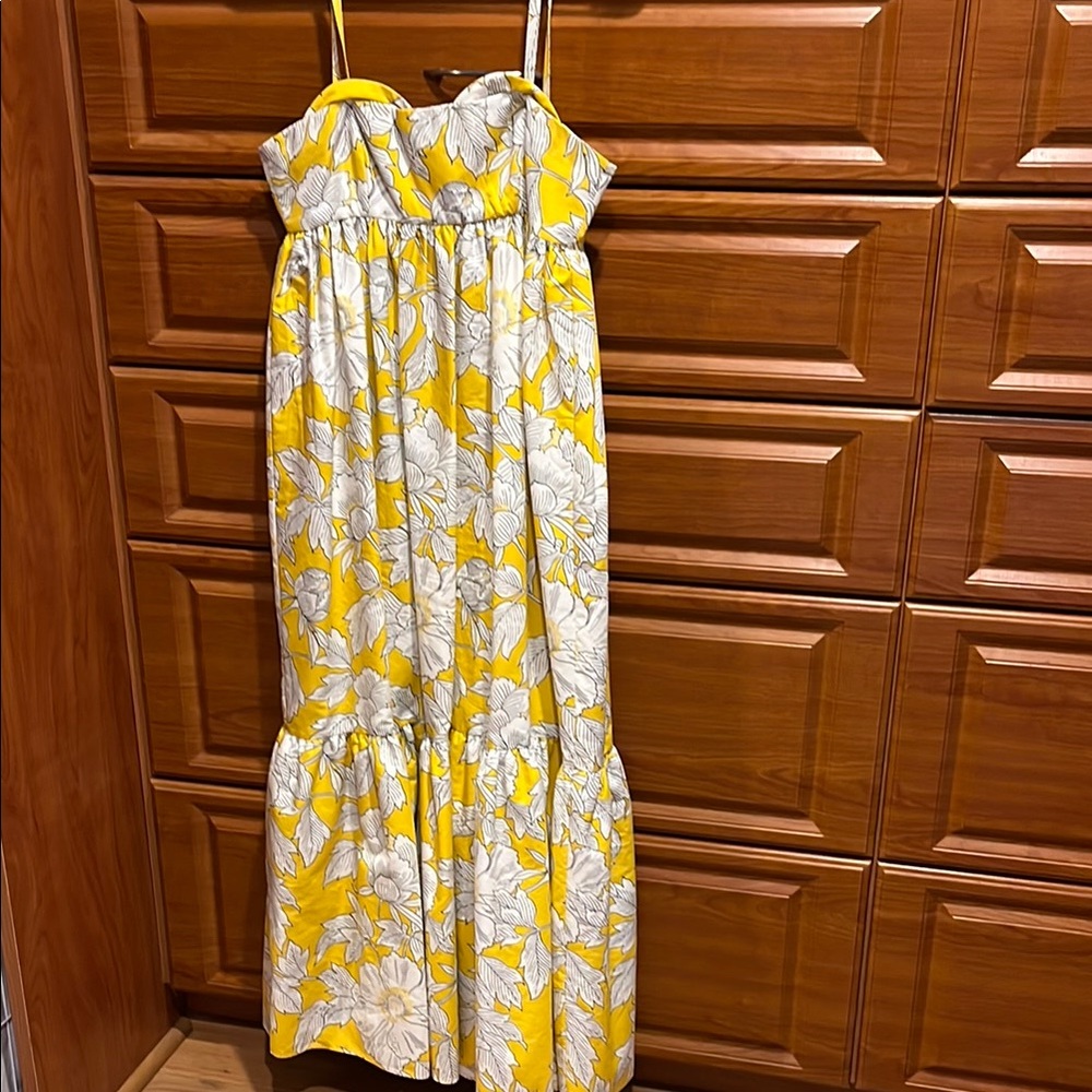 Floral Yellow and White Sundress ZARA